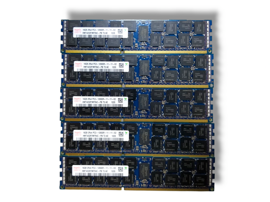 Hynix 80GB Bundle (5x16GB) DDR3 2Rx4 PC3-12800R-11-11-E2 DDR3 Server RAM Q
