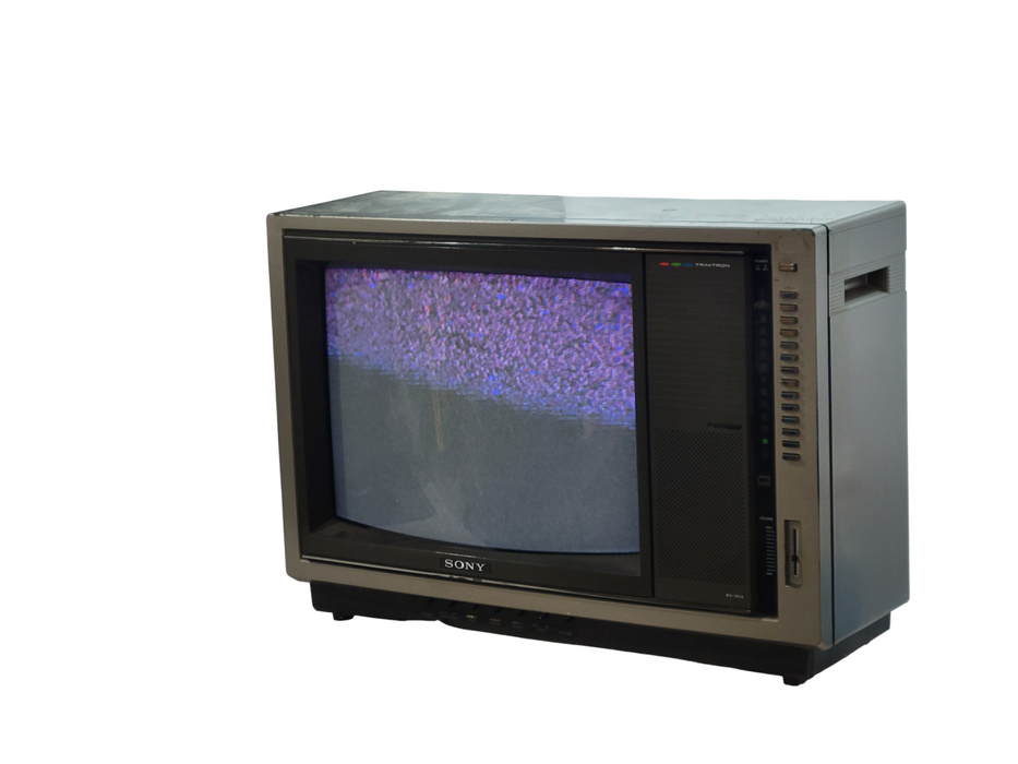 Vintage Sony Trinitron 19” CRT TV 1980’s Model # KV-1914 %