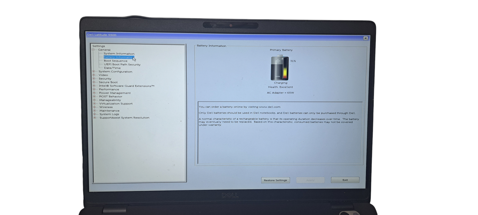 Dell Latitude 5500 i5-8365U|16GB RAM|256G NVMe| READ  Lap200