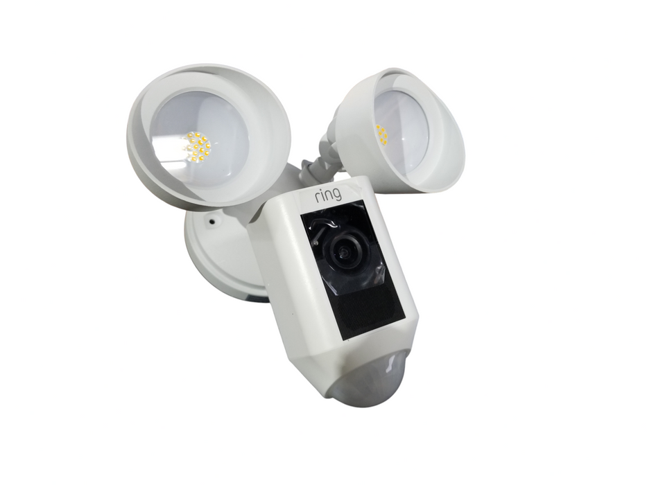 Ring - Floodlight Cam Outdoor Surveillance Camera - White *READ*
