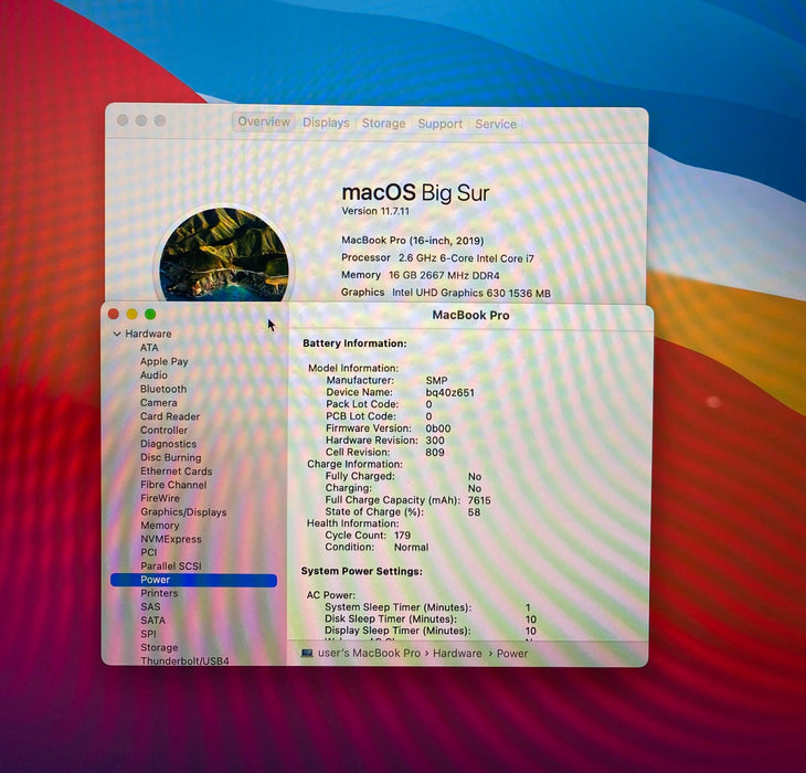 Apple MacBook Pro 16 2019 i7-9750H Radeon Pro 5300M 16GB RAM 512SSD READ!