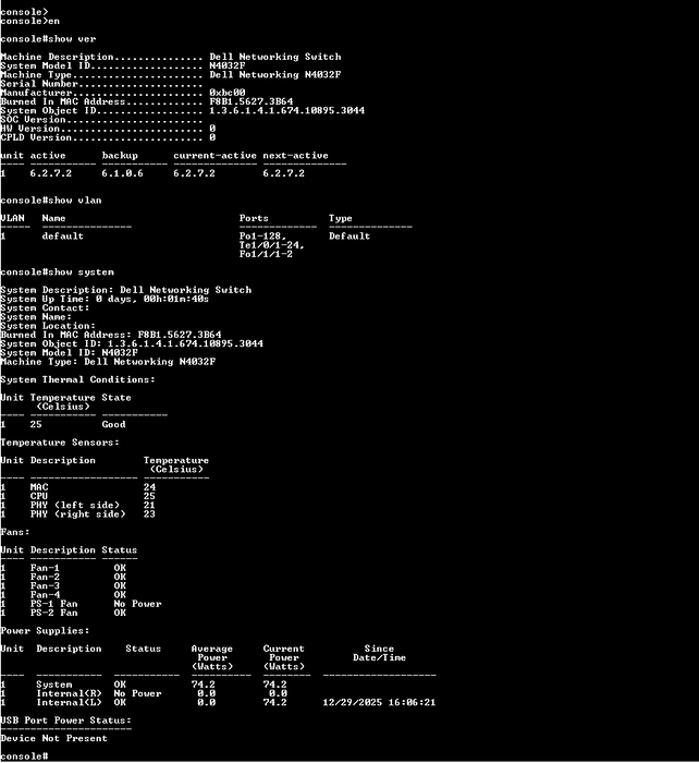 Dell PowerConnect 8132F, 24-Port 10G SFP+ L3 Switch w/ 40Gb QSFP+ Module