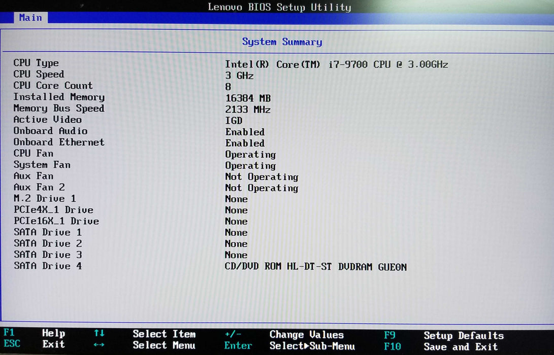 Lenovo ThinkStation P330 Tower Intel i7-9700 CPU 3.00GHz 16GB RAM - No HDD