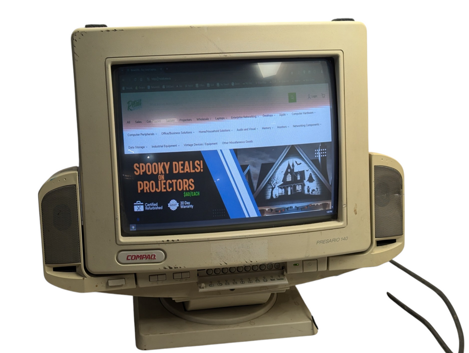 COMPAQ PRESARIO 140 Model 460-P CRT Monitor with Speaker Bar Please READ  -