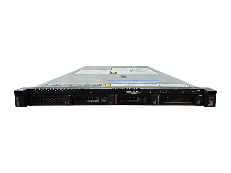 Lenovo SR630 1U 4x3.5", 2x Xeon Silver 4208, 32GB DDR4, 4x2TB SAS, 430-8i