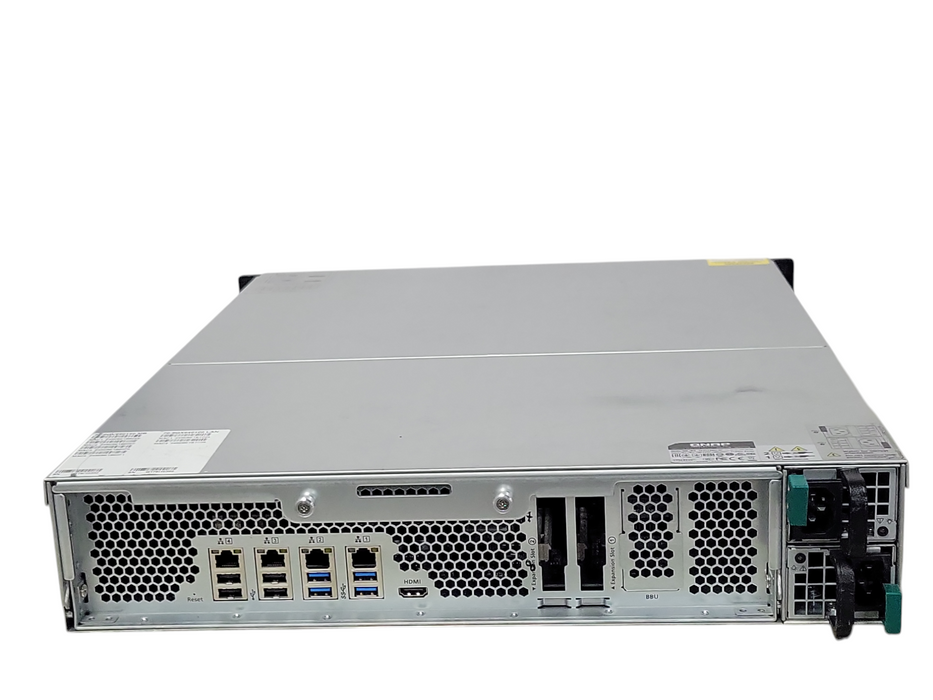 QNAP NAS Server TS-EC1280U-RP 12x 4TB Hard Drives, 2x PSU _