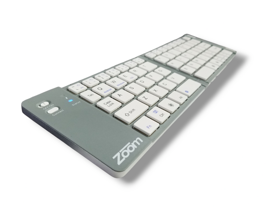 Zoom Gridlock Bluetooth Keyboard / Foldable Keyboard - New / Open Box Q
