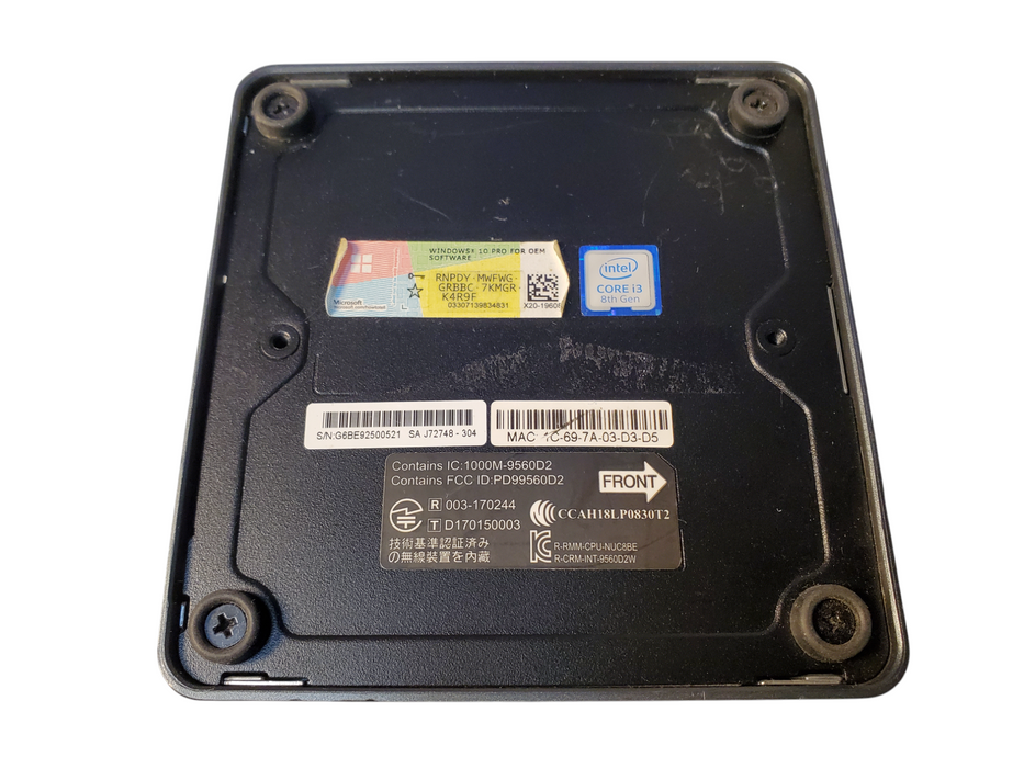 F1 Nano Station Intel Core i3-8109U @ 3.00GHz 16GB DDR4 256GB SSD