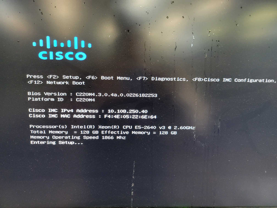 Cisco UCS C220 M4 - Xeon E5-2640 v3 | 128GB RAM | NO HDD | Cisco 12G M-RAID %