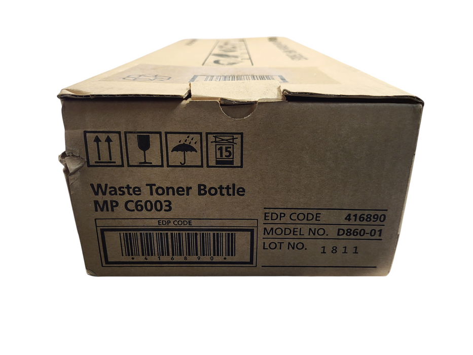 GENUINE RICOH 416890 WASTE TONER BOTTLE MP C6004 C6003 C5503 C4504 C4503 LT-45 Q$