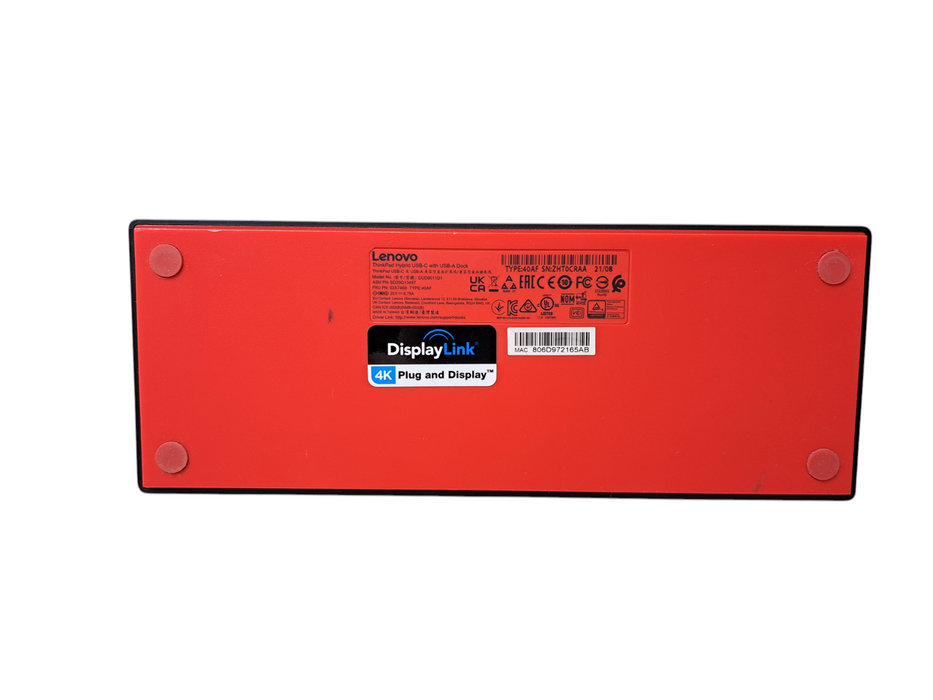Lenovo ThinkPad Hybrid USB-C Docking Station w/ 135W PWR | 40AF DUD9011D1