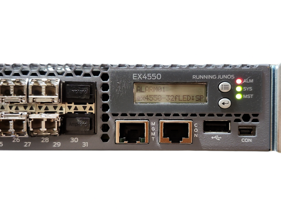 Juniper EX4550-32T-AFO 32-Port 10Gb Switch w/ 2x 650W Power Supply