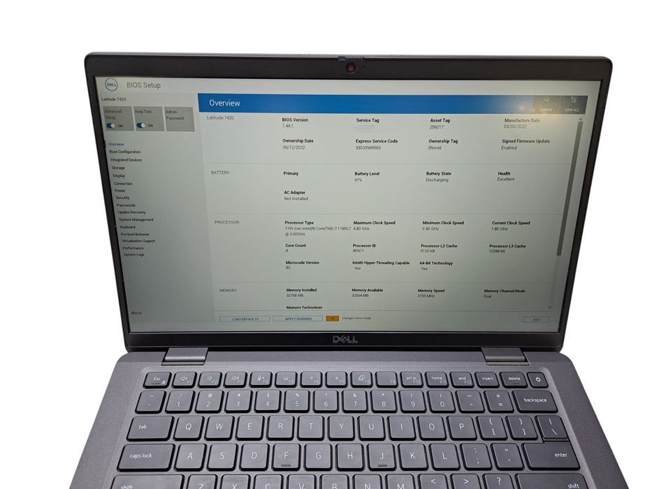 Dell Latitude 7420 | Intel Core i7-1185G7 @3.00GHz, 32GB DDR4, 1TB NVMe ) Lap200