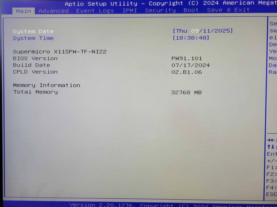 Nutanix/Supermicro X11SPW-TF-NI22, 1x Xeon Silver 4116, 32GB DDR4, 2x PSU _