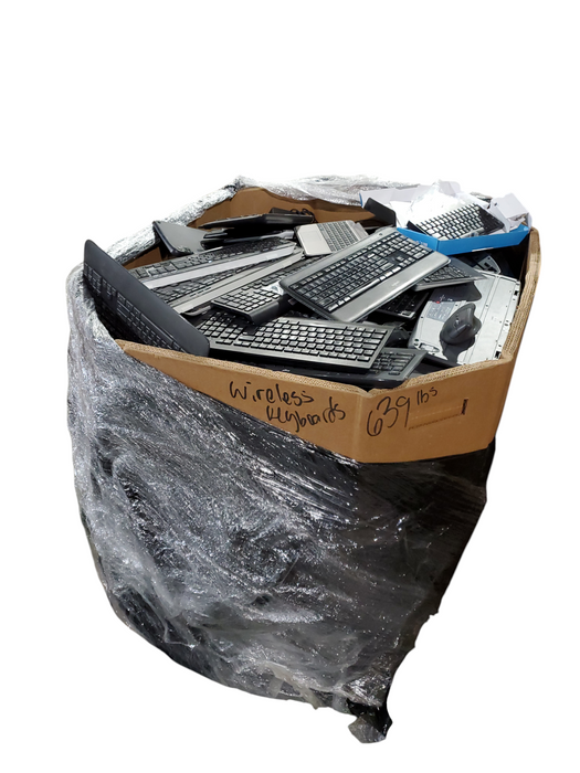 Bin of Assorted wireless Keyboards/Mice (AS-IS) Approx 600lbs