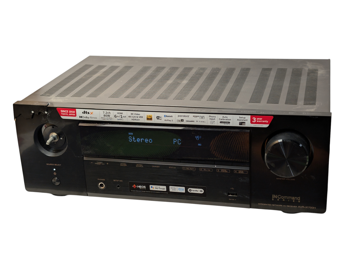 DENON AVR-X1700H 8K HDMI Network Integrated AV Receiver 7.2 PLEASE