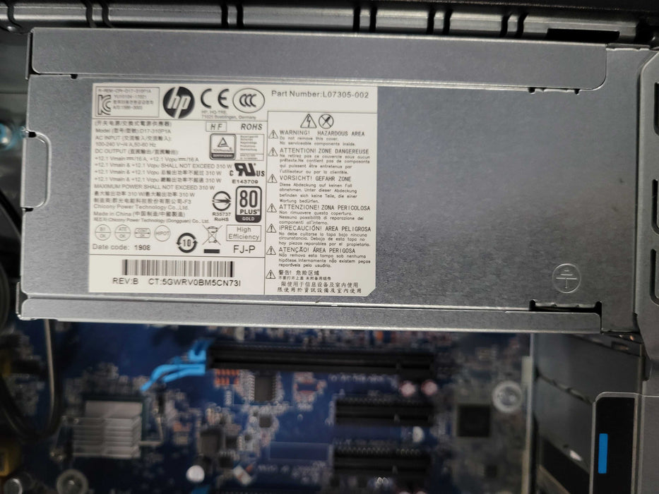 HP Z2 SFF G4 WorkStation | Xeon E-2144G @3.60GHz 16GB DDR4 256GB NVMe