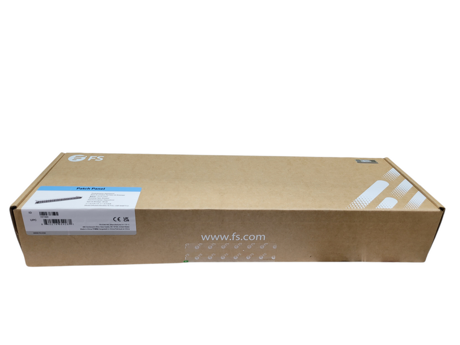 FS.COM 48-Port Cat6 Shielded Patch Panel 1U Rack Mount C6P-S48FT1U Ethernet Q