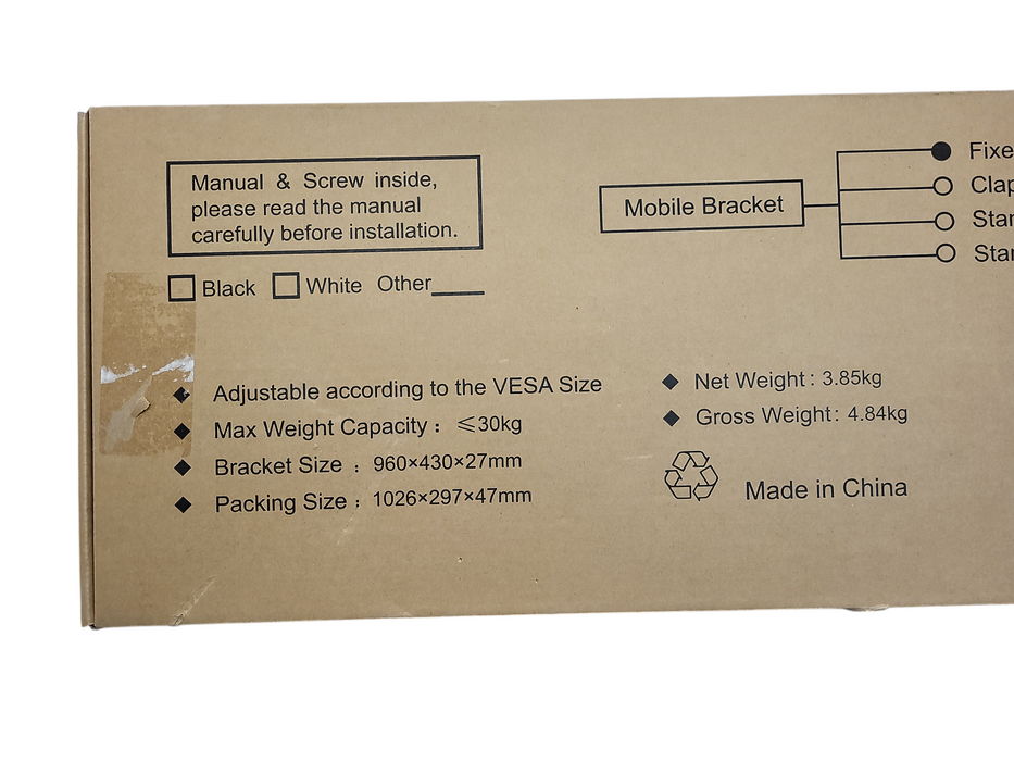 New MaxHub WIB9040A Mounted brcket Max weight capacity up to 30kg Q$