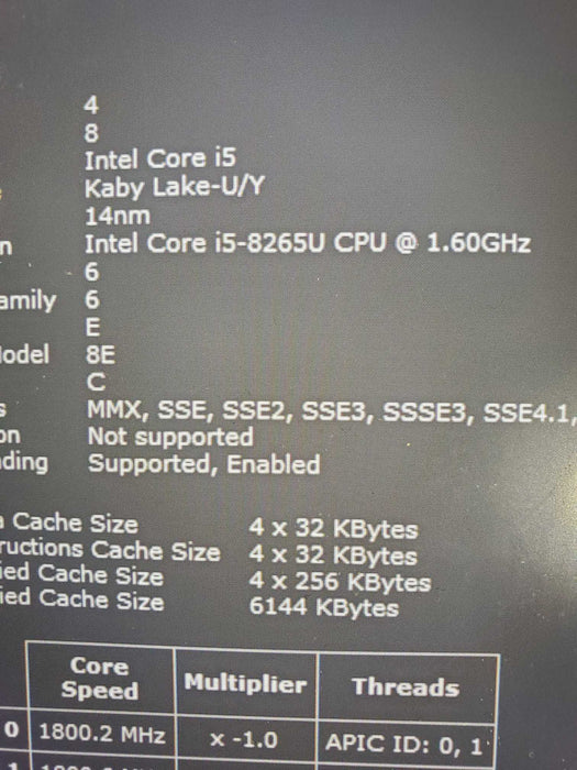 Dell Latitude 5400 14"  8th Core i5-8265U 16GB 256GB NVME  Lap200