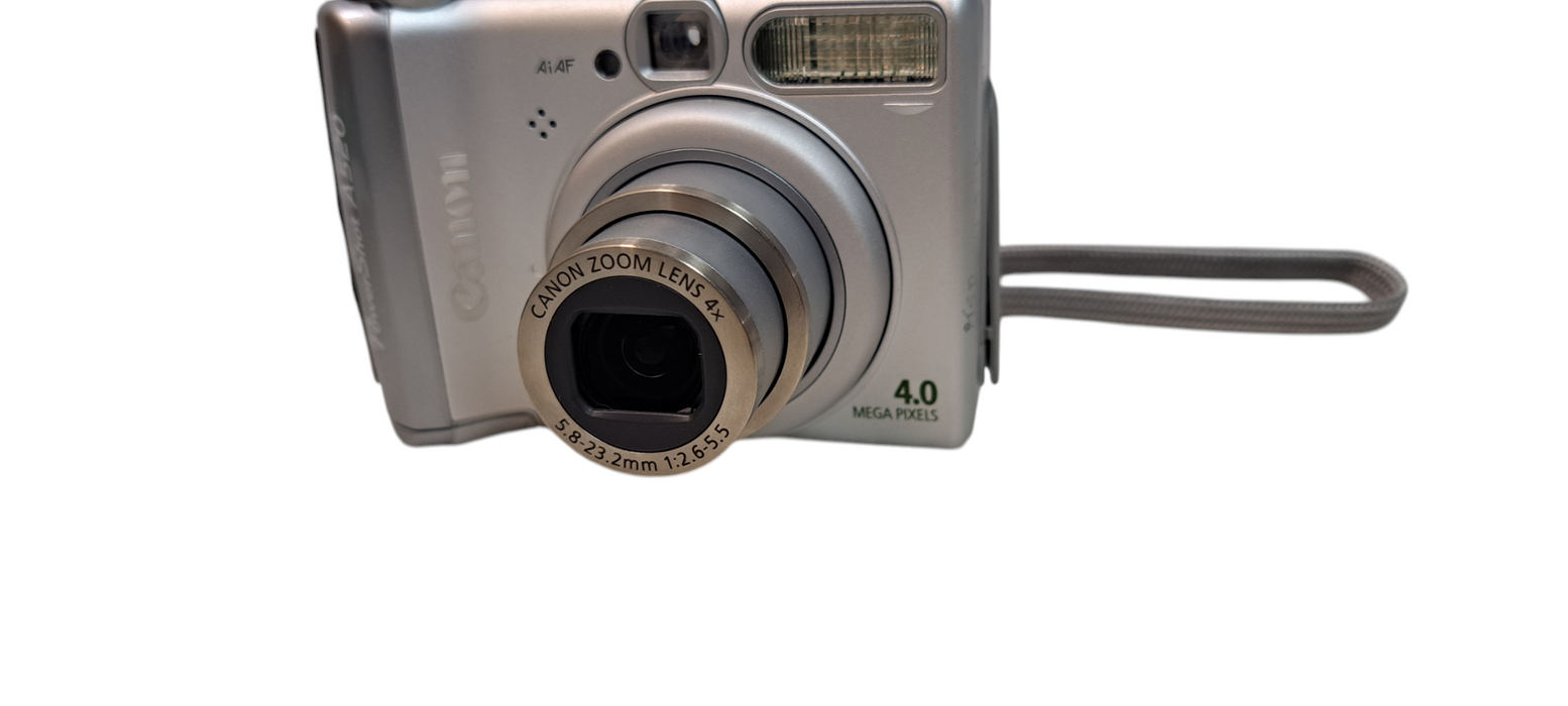Canon PowerShot A520 4.0MP Silver Digital Camera 4x Zoom