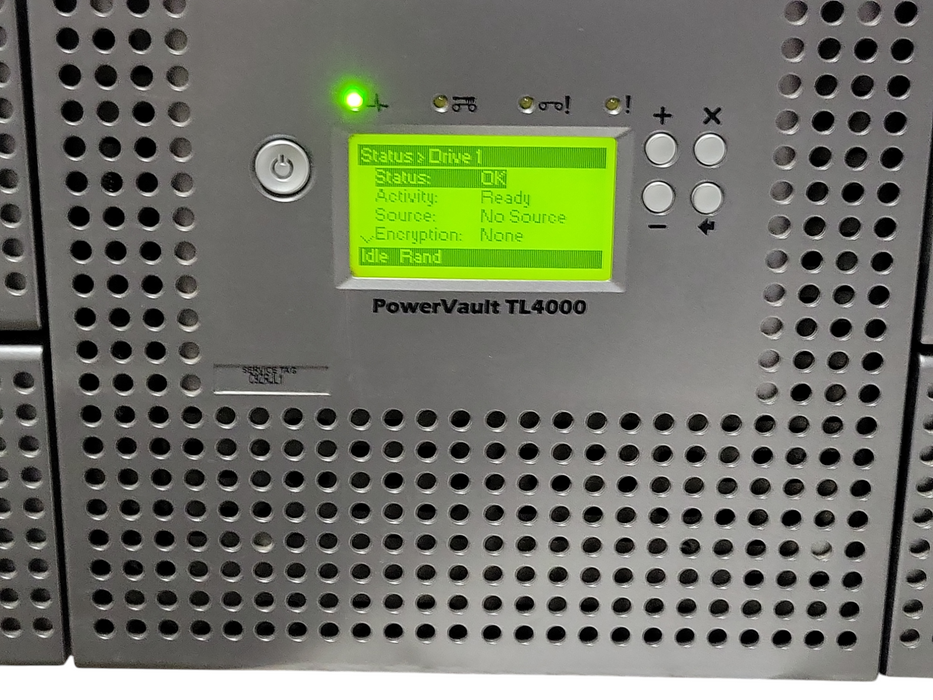 Dell PowerVault TL4000 48-Bay 2x LTO6 FC 8Gb 2x PSU Tape Library _