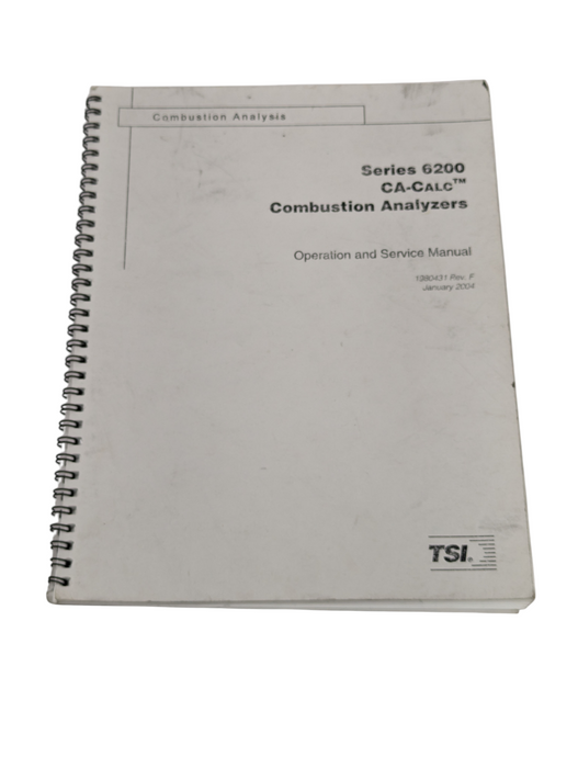 TSI CA-6200 CA-CALC Combustion Analyzer Please READ  -