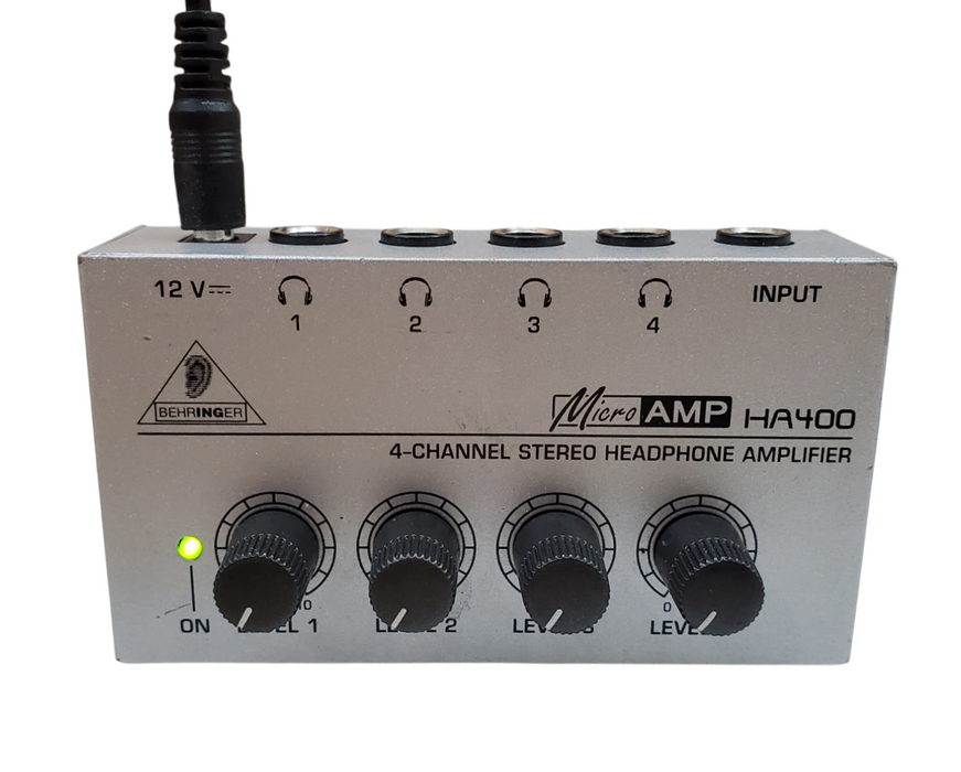 Behringer MicroAMP HA400 4-Channel Stereo Headphone Amplifier *READ*
