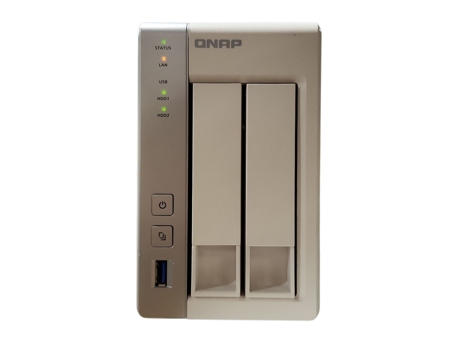 QNAP TS-231P, 2-Bay Network Attached Storage NAS 1GB RAM w/ 2x 2TB HDD