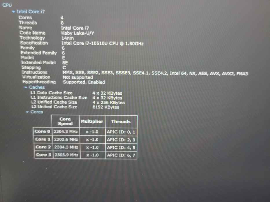 Lenovo ThinkPad E15 i7-10510U 16GB DDR4 256GB NVMe β Lap200