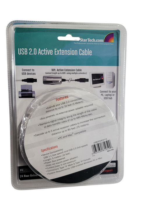 starTech USB 2.0 ACTIVE Extension cable (USB2FAAEXT15)  Q
