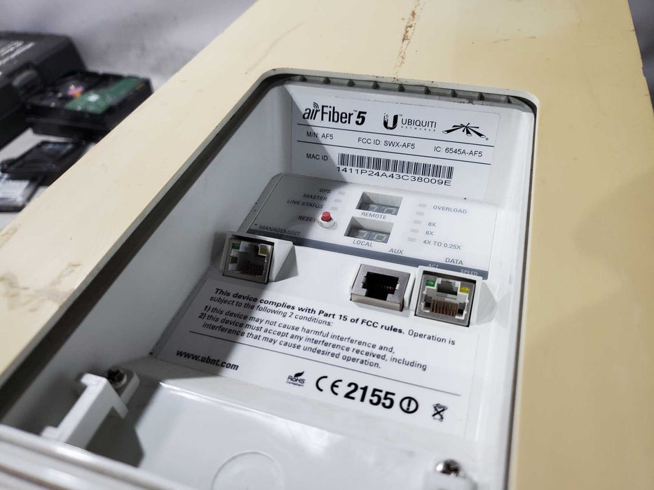 Ubiquiti airFiber 5 AF-5 5GHz 1Gbps+ Full-Duplex PtP -Used