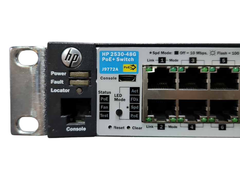 HP 2530-48G PoE+ J9772A 48 Port Gigabit PoE+ 4x SFP Network Switch