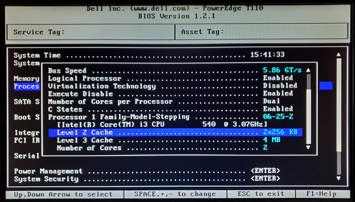 Dell PowerEdge T110 Intel Core i3-540 2GB DDR3 - No HDD