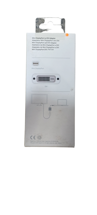 Genuine Apple Mini DisplayPort to DVI Adapter MB570LL/B Model A1305 Q