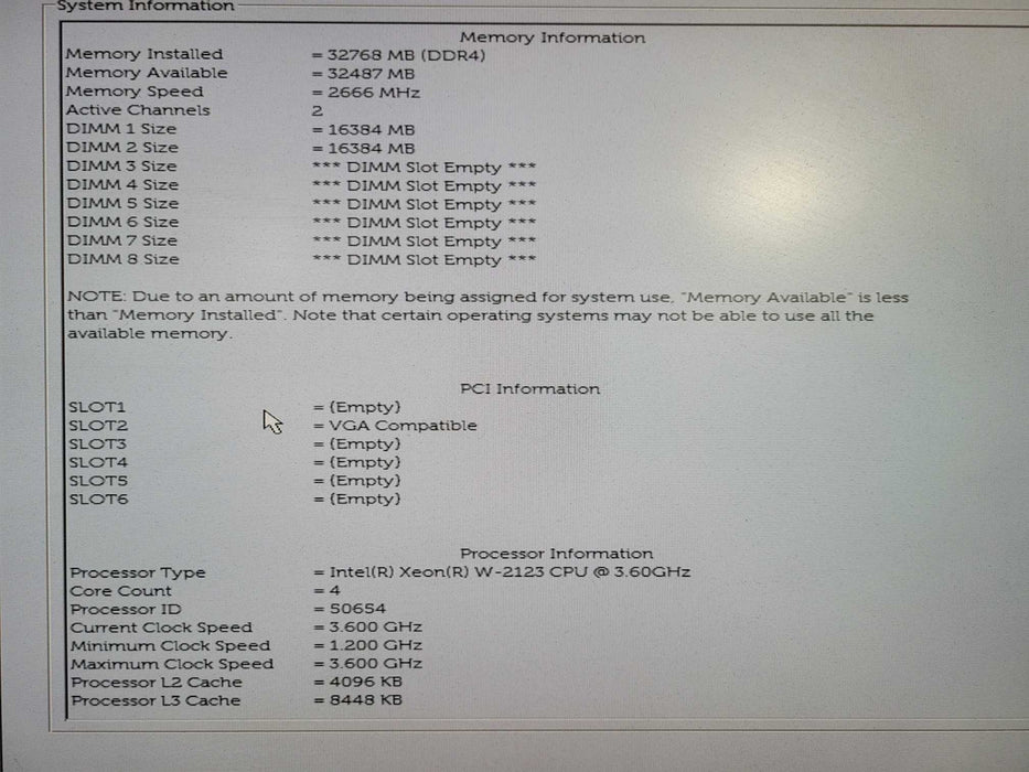 Dell T5820 Xeon W-2123 3.6GHz, 32GB RAM, Radeon GPU !