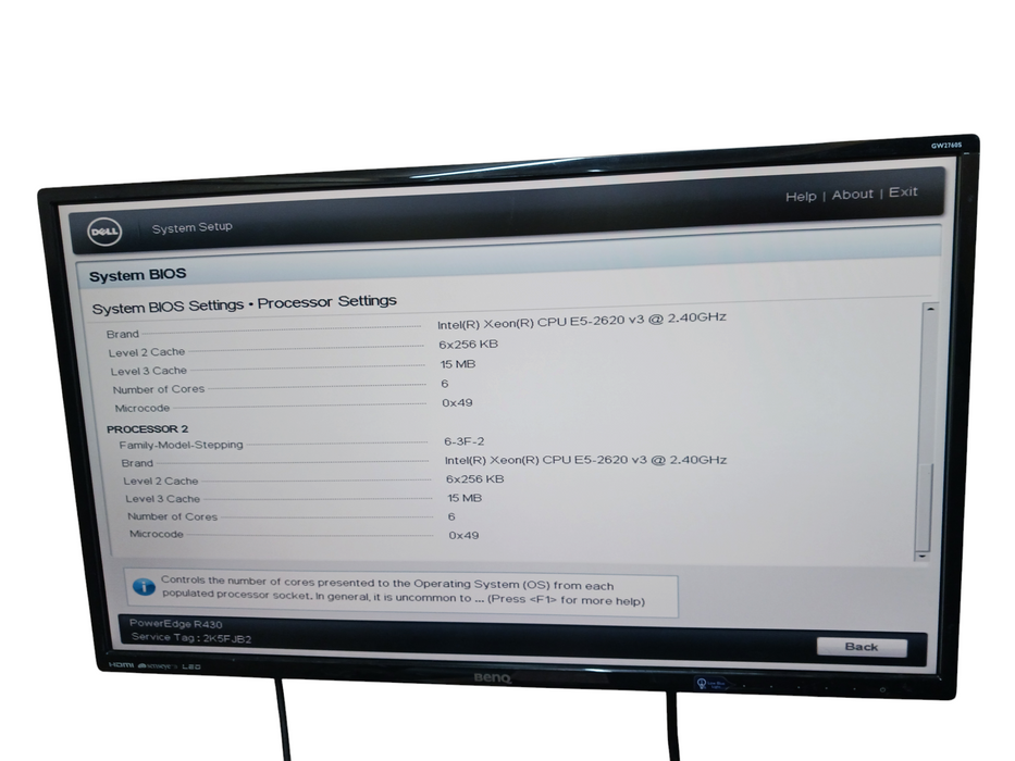 Dell PowerEdge R430 Dual Intel Xeon E5-2620 v3 @2.40GHz No RAM No PSU