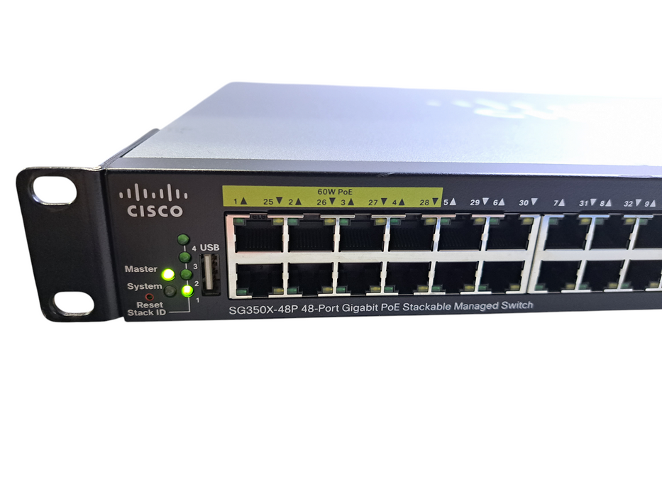 Cisco SG350X-48P V03 | 48-Port Gigabit PoE Stackable Managed Switch