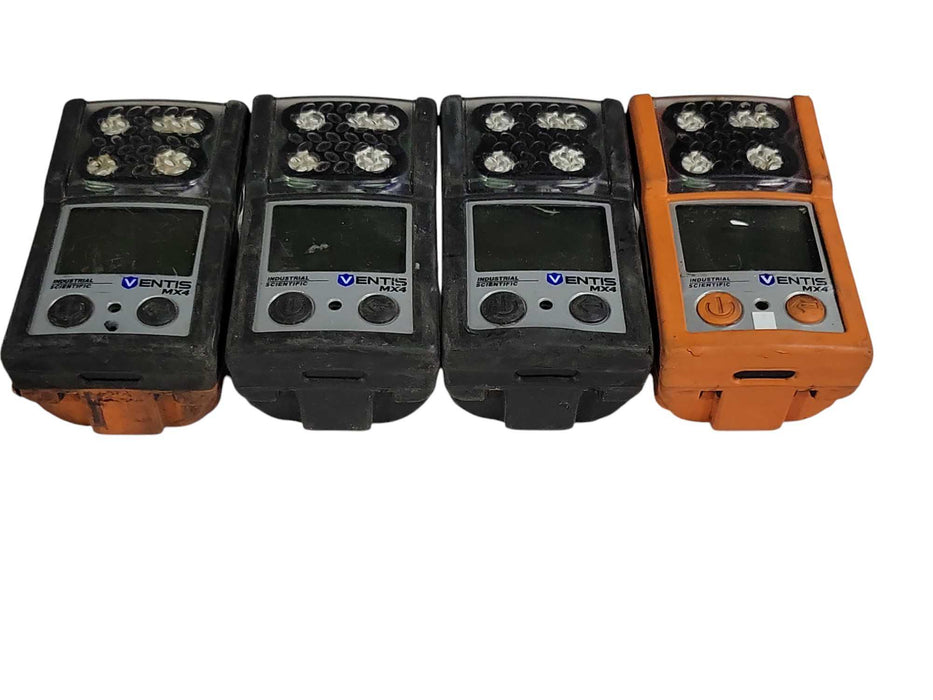 Lot of 4x Industrial Scientific Ventis MX4 Multi-Gas Detector Monitor, READ _