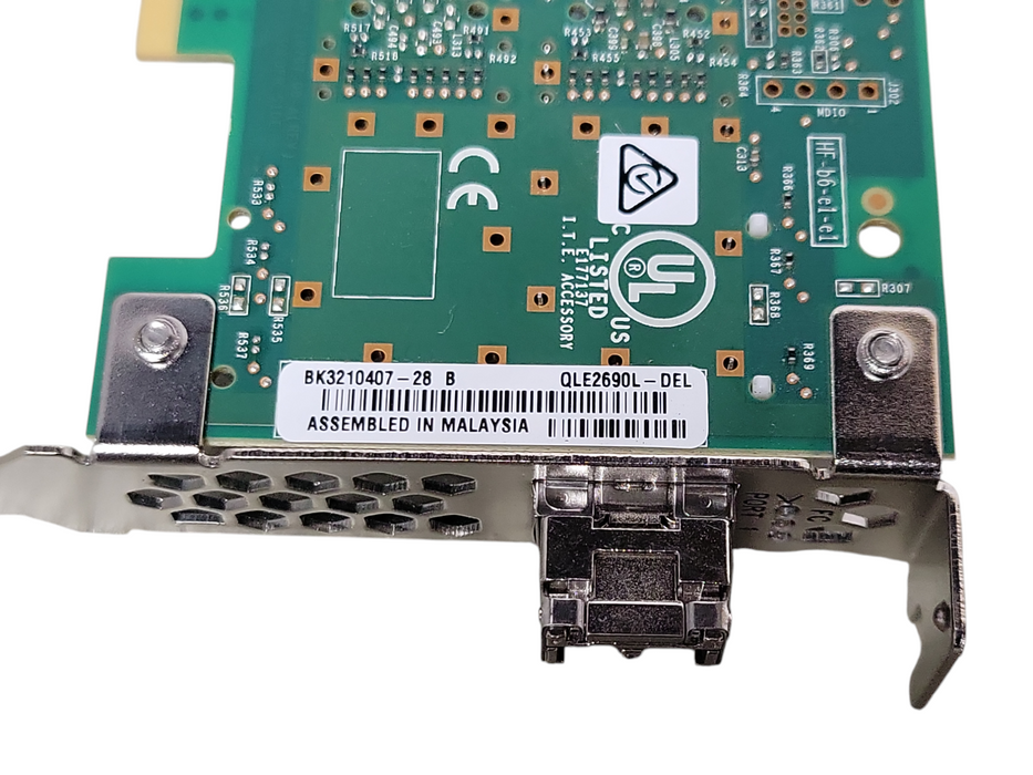 Dell Qlogic QLE2690L-DEL Dual Port 16GB FC Adapter 0P3T0T, LP bracket _