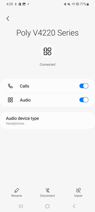 Plantronics Voyager PLT B4220T Wireless Headset ( NO Receiver)  _