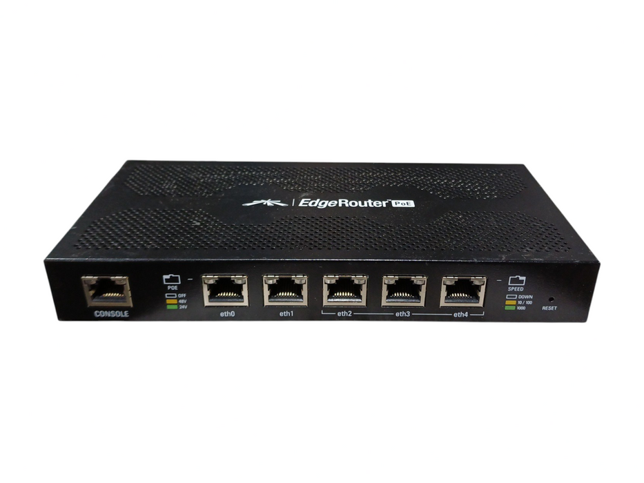 Ubiquiti ERPoe-5 EdgeRouter PoE Router, Factory Reset
