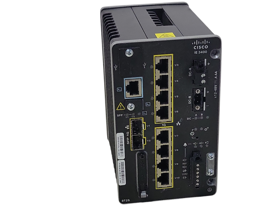 Cisco IE-3400-8T2S-E Industrial Ethernet Switch, READ _