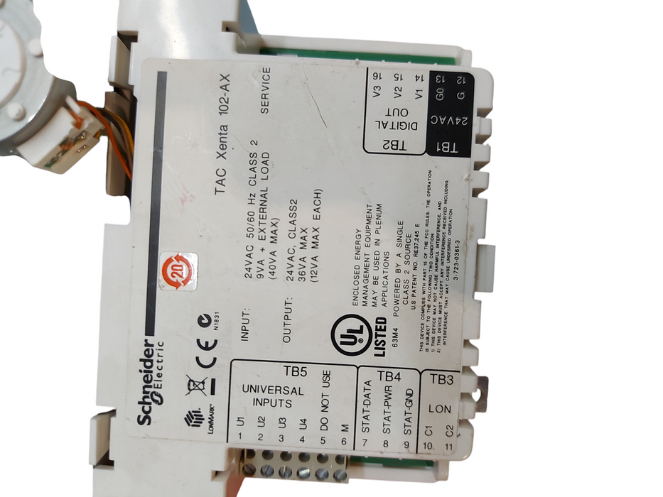 TAC XENTA 102-AX, SCHNEIDER ELECTRIC ZONE CONTROLLER - Read Description