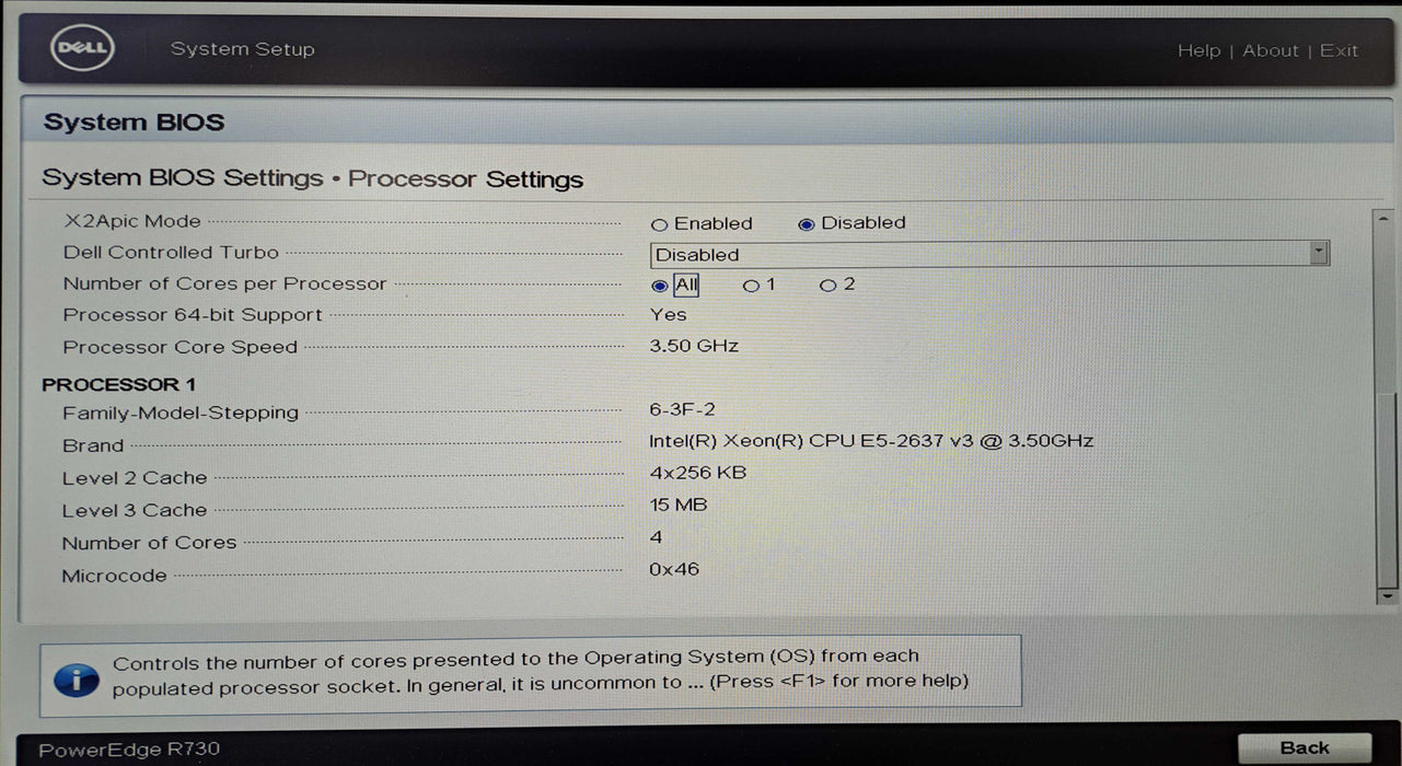 Dell PE R730 2U 8x 3.5" Bay | Xeon E5-2637 v3, 32GB DDR4, PERC H730 Mini )