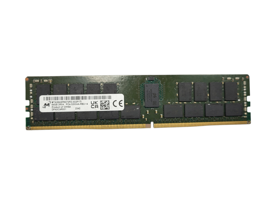 Micron 64GB DDR4-3200AA 2Rx4 ECC RDIMM Server Memory READ Q$
