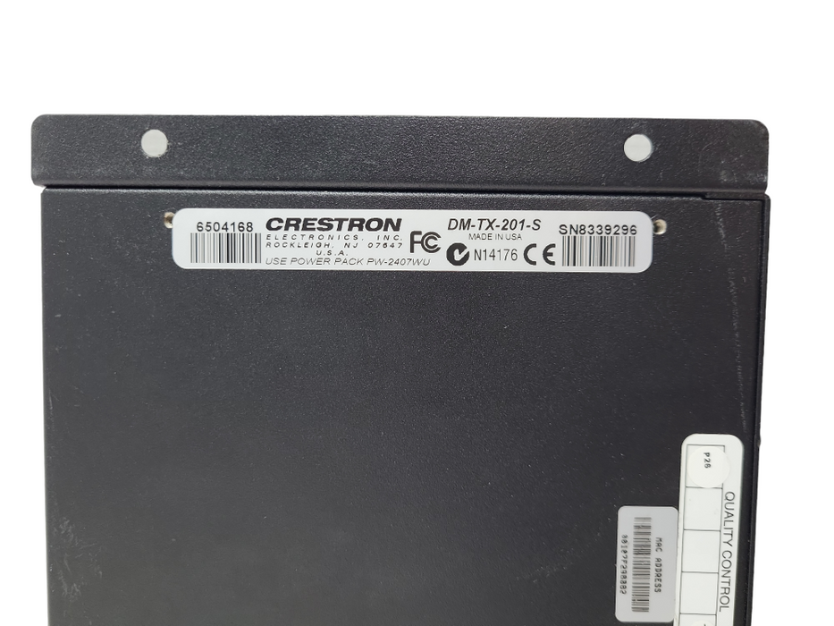 Lot 2x Crestron 8GB Fiber Transmitter DM-TX-201-S &