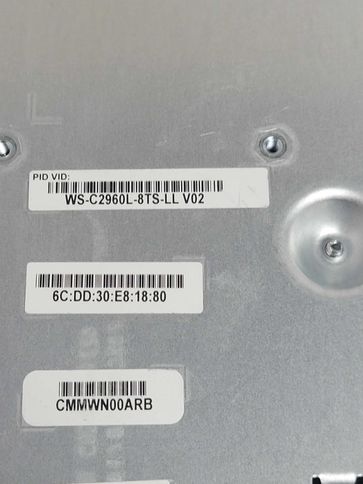 CISCO WS-C2960L-8TS-LL v02 8 Port GigE 10/100/1000 Managed Switch _