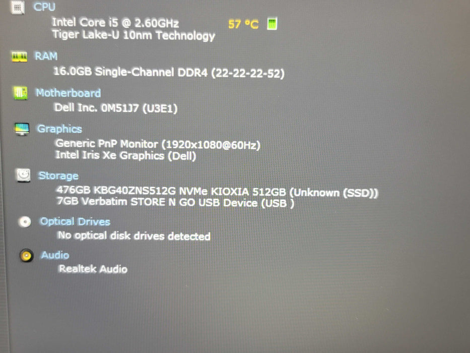 Dell Latitude 5420 i5-1145G7 16GB DDR4 512GB SSD  No AC Adapter β Lap200