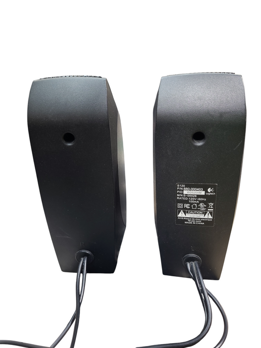 Logitech S120 Stereo Speakers - Black